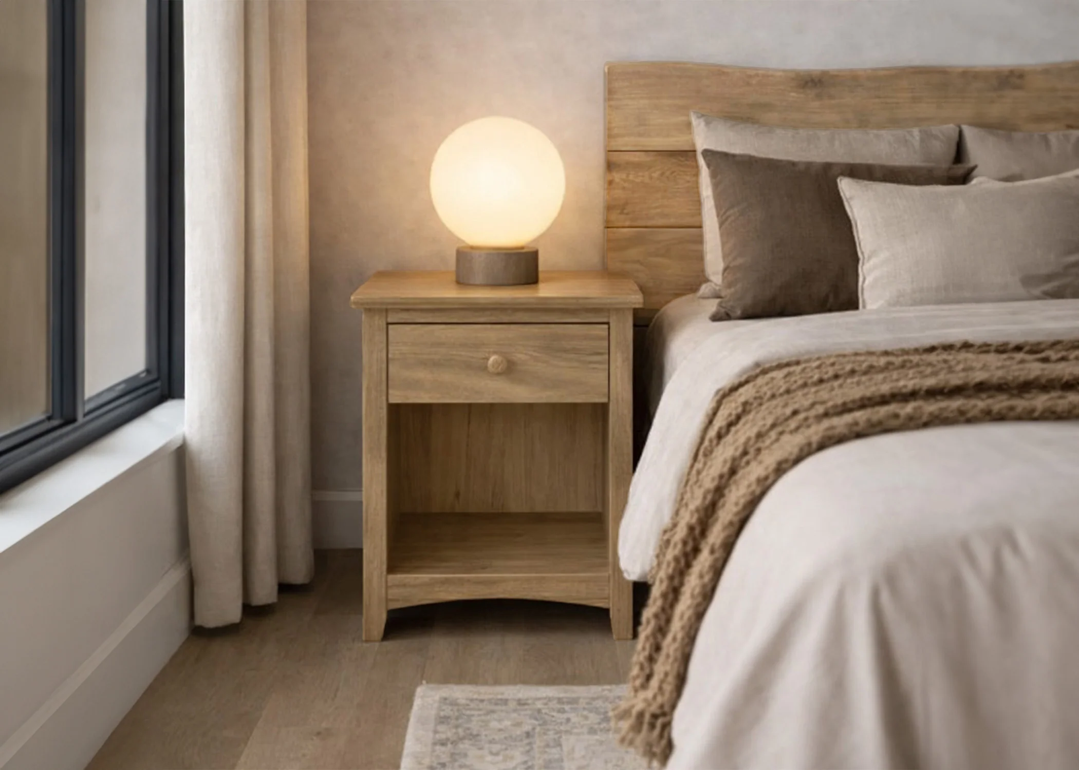 1 Drawer Nightstand - Image 4