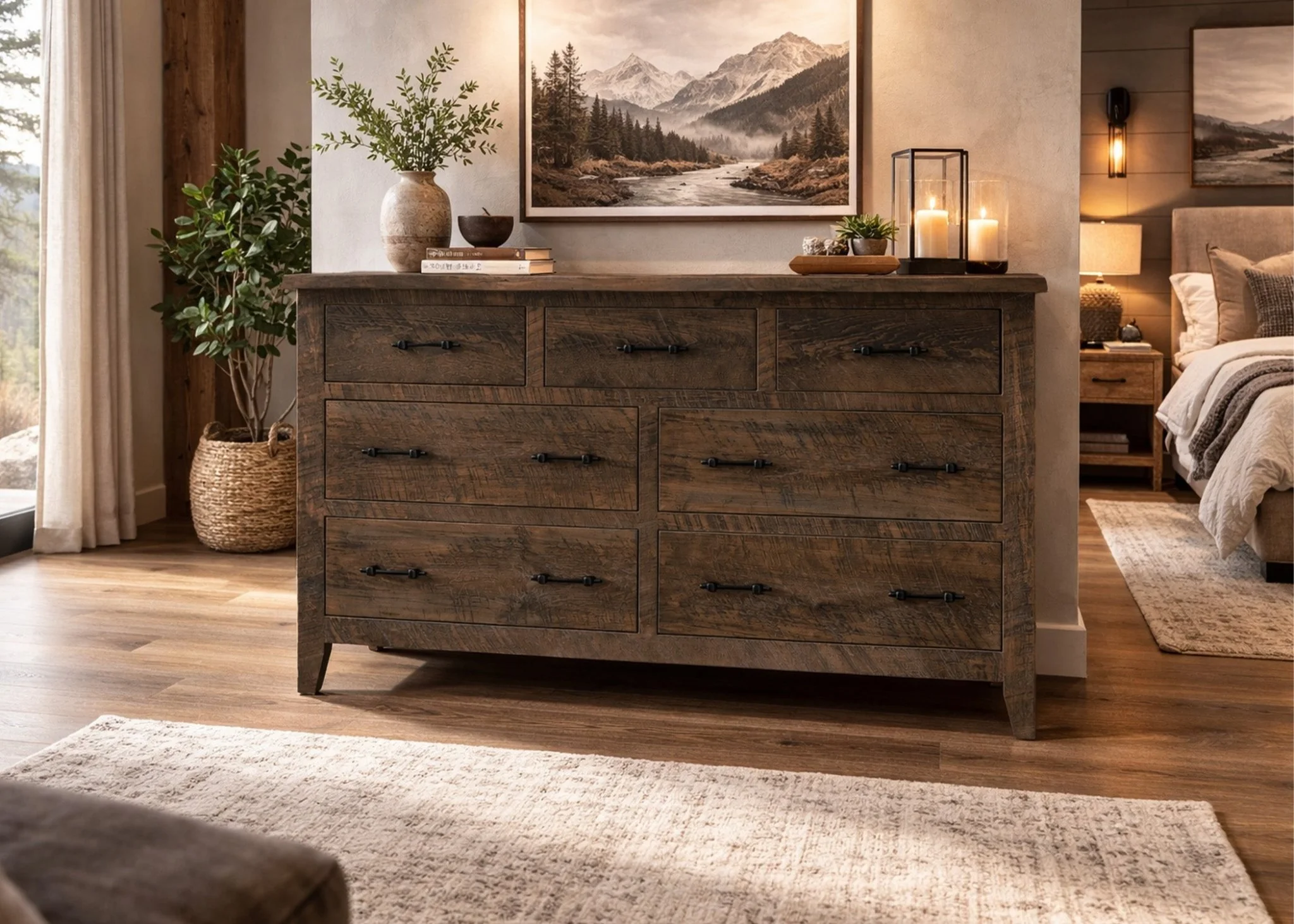 Live Edge 7 Drawer Dresser - Image 3